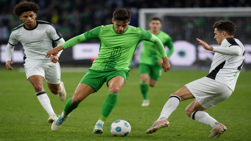 وولفسبُرگ بمقابلہ گلاڈباخ: 3 ہار کے بعد واپسی، 2-1 کا رجحان